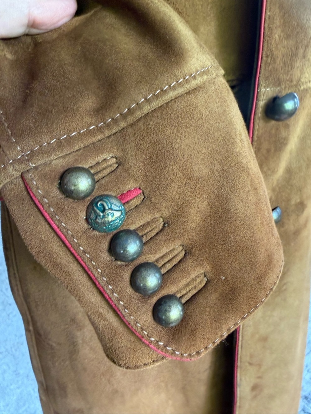 Meindl Gorsuch Bavarian Trachten Gehrock Suede Walking Coat size 36 Oktoberfest - Picture 7 of 15